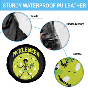 Funny Halloween Pickleball Lovers Spare Tire Cover Pickleween TS12 Print Your Wear