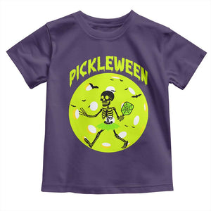 Funny Halloween Pickleball Lovers Toddler T Shirt Pickleween TS12 Purple Print Your Wear