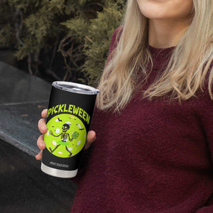 Funny Halloween Pickleball Lovers Tumbler Cup Pickleween TS12 Print Your Wear