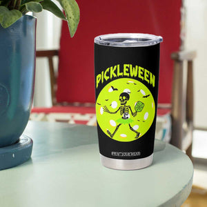 Funny Halloween Pickleball Lovers Tumbler Cup Pickleween TS12 Print Your Wear