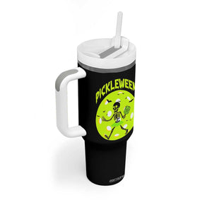 Funny Halloween Pickleball Lovers Tumbler With Handle Pickleween TS12 Print Your Wear