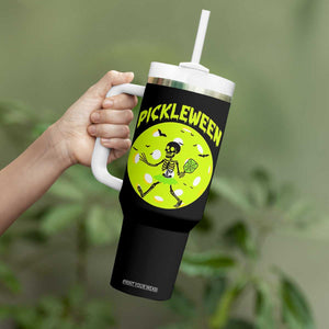 Funny Halloween Pickleball Lovers Tumbler With Handle Pickleween TS12 Print Your Wear