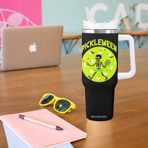 Funny Halloween Pickleball Lovers Tumbler With Handle Pickleween TS12 Print Your Wear