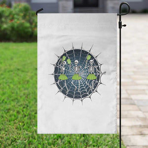 Funny Dancing Skeletons Garden Flag Pickleball Halloween Gift TS12 Print Your Wear