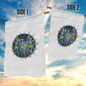 Funny Dancing Skeletons Garden Flag Pickleball Halloween Gift TS12 Print Your Wear