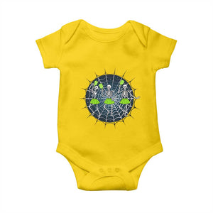 Funny Dancing Skeletons Baby Onesie Pickleball Halloween Gift TS12 Daisy Print Your Wear