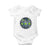 Funny Dancing Skeletons Baby Onesie Pickleball Halloween Gift TS12 White Print Your Wear