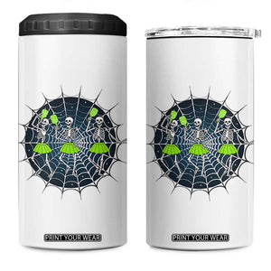 Funny Dancing Skeletons 4 in 1 Can Cooler Tumbler Pickleball Halloween Gift TS12 One Size: 16 oz White Print Your Wear