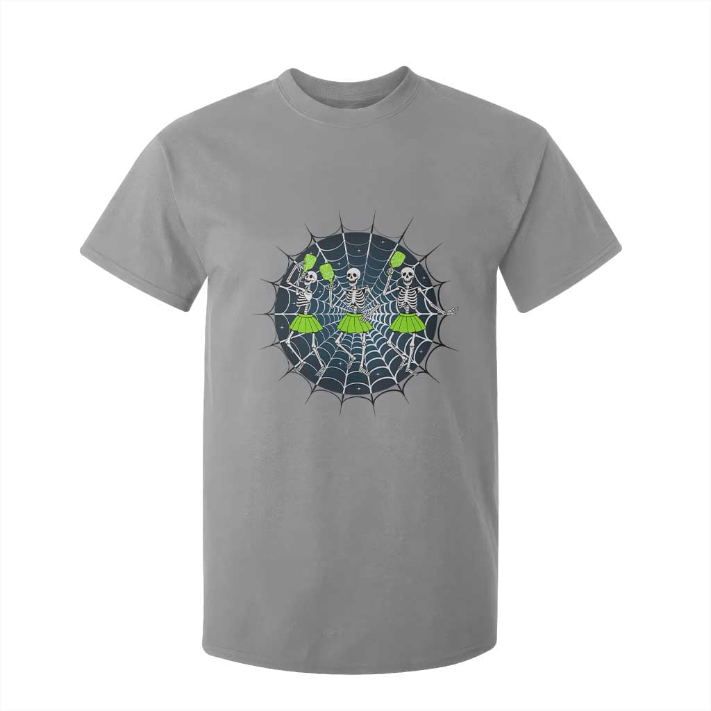 Funny Dancing Skeletons T Shirt For Kid Pickleball Halloween Gift TS12 Sport Gray Print Your Wear