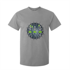 Funny Dancing Skeletons T Shirt For Kid Pickleball Halloween Gift TS12 Sport Gray Print Your Wear