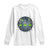 Funny Dancing Skeletons Long Sleeve Shirt Pickleball Halloween Gift TS12 White Print Your Wear