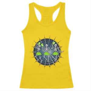 Funny Dancing Skeletons Racerback Tank Top Pickleball Halloween Gift TS12 Daisy Print Your Wear