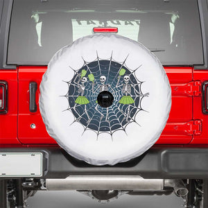 Funny Dancing Skeletons Spare Tire Cover Pickleball Halloween Gift TS12 White Print Your Wear