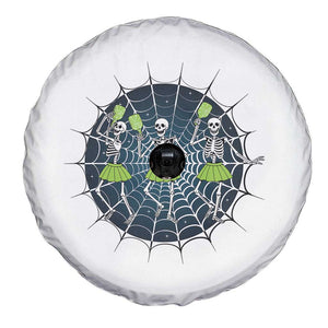 Funny Dancing Skeletons Spare Tire Cover Pickleball Halloween Gift TS12 Print Your Wear