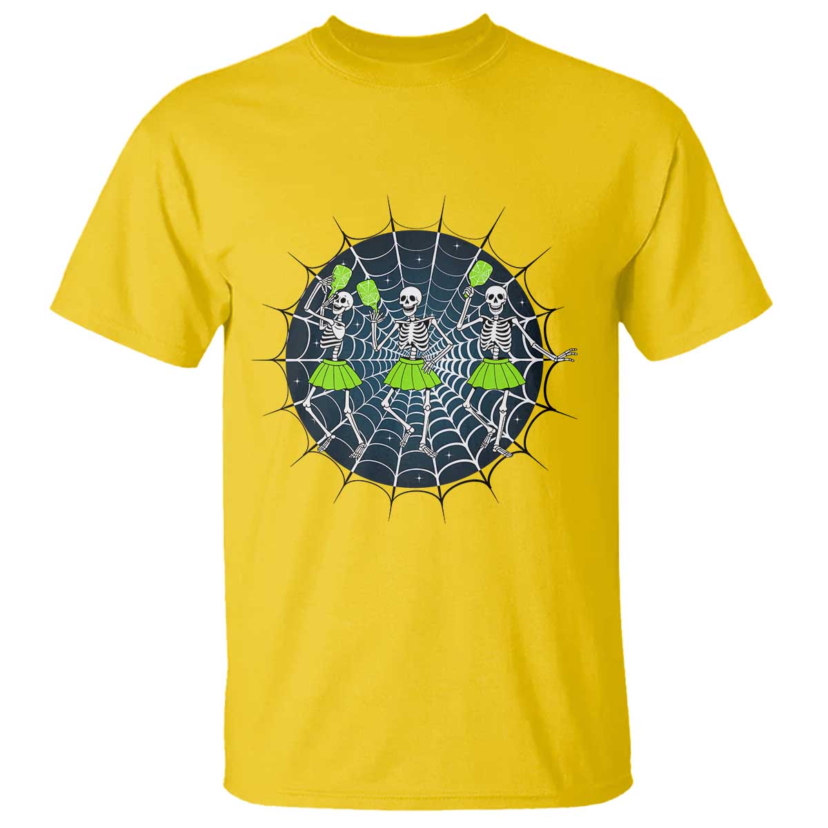 Funny Dancing Skeletons T Shirt Pickleball Halloween Gift TS12 Daisy Print Your Wear