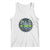 Funny Dancing Skeletons Tank Top Pickleball Halloween Gift TS12 White Print Your Wear