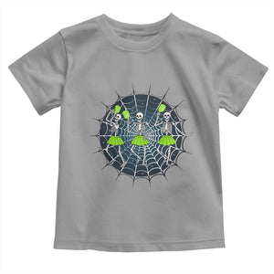 Funny Dancing Skeletons Toddler T Shirt Pickleball Halloween Gift TS12 Sport Gray Print Your Wear