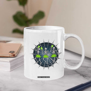 Funny Dancing Skeletons Coffee Mug Pickleball Halloween Gift TS12 Print Your Wear