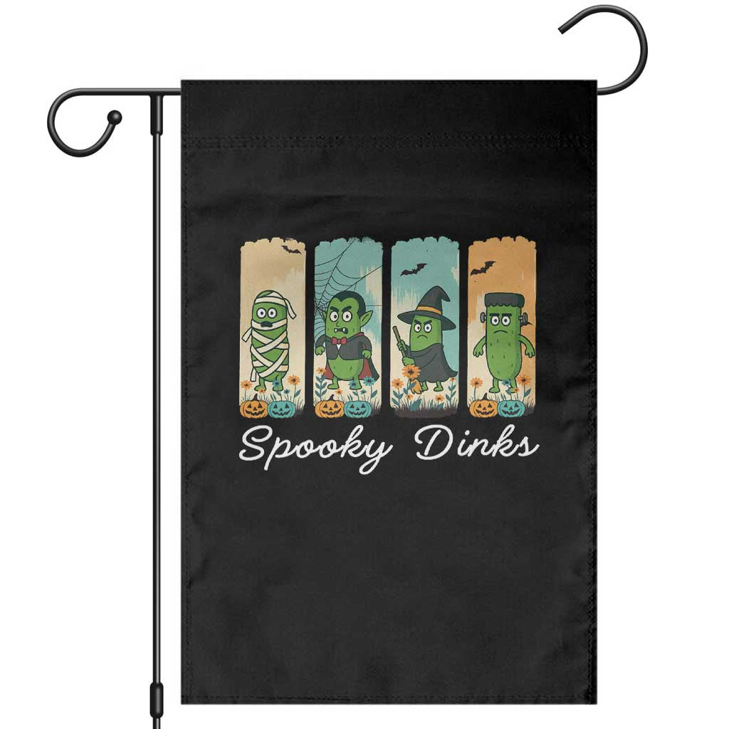Funny Halloween Pickleball Garden Flag Spooky Dinks Gift For Players TS12 Black Print Your Wear