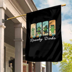 Funny Halloween Pickleball Garden Flag Spooky Dinks Gift For Players TS12 Print Your Wear