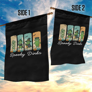 Funny Halloween Pickleball Garden Flag Spooky Dinks Gift For Players TS12 Print Your Wear