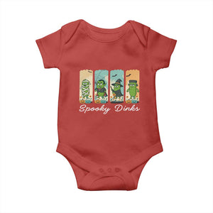 Funny Halloween Pickleball Baby Onesie Spooky Dinks Gift For Players TS12 Red Print Your Wear