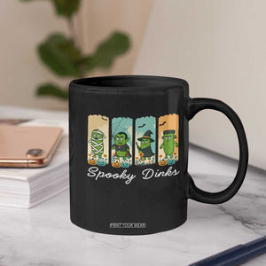 Funny Halloween Pickleball Coffee Mug Spooky Dinks Gift For Players TS12 Print Your Wear