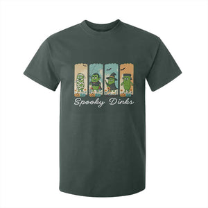 Funny Halloween Pickleball T Shirt For Kid Spooky Dinks Gift For Players TS12 Dark Forest Green Print Your Wear