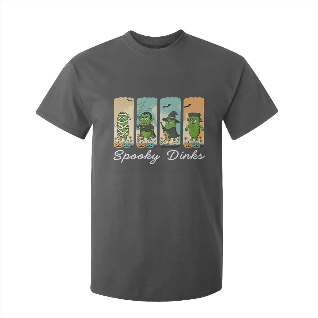 Funny Halloween Pickleball T Shirt For Kid Spooky Dinks Gift For Players TS12 Dark Heather Print Your Wear