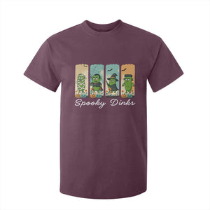 Funny Halloween Pickleball T Shirt For Kid Spooky Dinks Gift For Players TS12 Maroon Print Your Wear