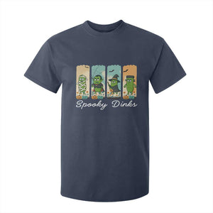 Funny Halloween Pickleball T Shirt For Kid Spooky Dinks Gift For Players TS12 Navy Print Your Wear