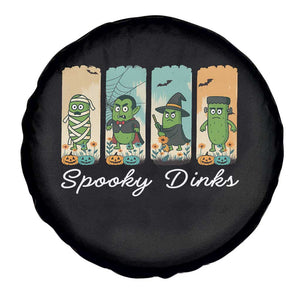 Funny Halloween Pickleball Spare Tire Cover Spooky Dinks Gift For Players TS12 Print Your Wear