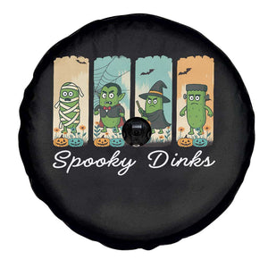Funny Halloween Pickleball Spare Tire Cover Spooky Dinks Gift For Players TS12 Print Your Wear