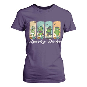 Funny Halloween Pickleball T Shirt For Women Spooky Dinks Gift For Players TS12 Purple Print Your Wear