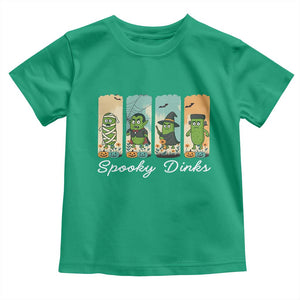 Funny Halloween Pickleball Toddler T Shirt Spooky Dinks Gift For Players TS12 Irish Green Print Your Wear