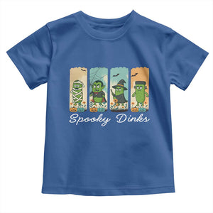 Funny Halloween Pickleball Toddler T Shirt Spooky Dinks Gift For Players TS12 Royal Blue Print Your Wear