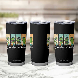 Funny Halloween Pickleball Tumbler Cup Spooky Dinks Gift For Players TS12 Print Your Wear