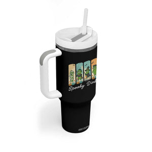 Funny Halloween Pickleball Tumbler With Handle Spooky Dinks Gift For Players TS12 Print Your Wear