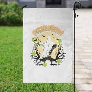 Funny Halloween Pickleball Garden Flag Pickleboo Ghost Costume TS12 Print Your Wear