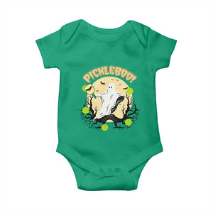 Funny Halloween Pickleball Baby Onesie Pickleboo Ghost Costume TS12 Irish Green Print Your Wear