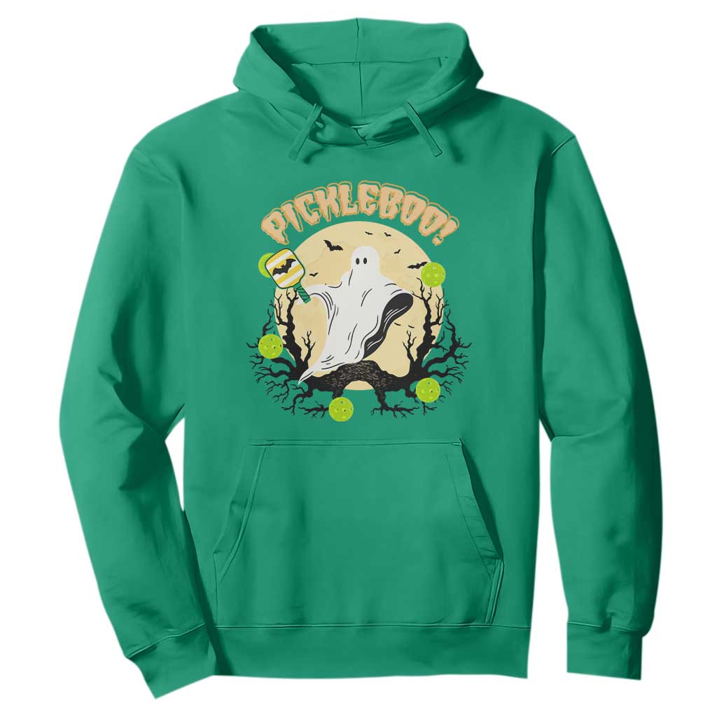 Funny Halloween Pickleball Hoodie Pickleboo Ghost Costume TS12 Irish Green Print Your Wear