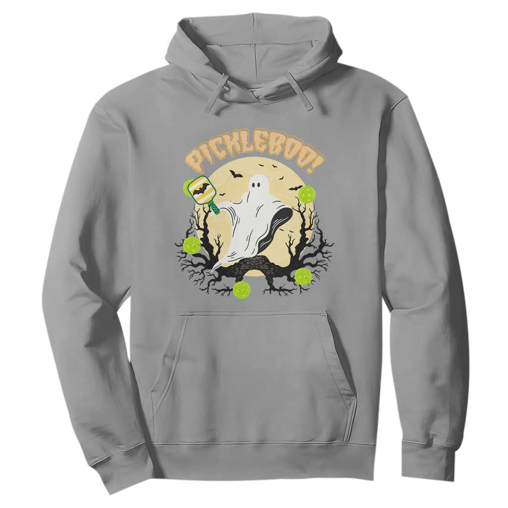 Funny Halloween Pickleball Hoodie Pickleboo Ghost Costume TS12 Sport Gray Print Your Wear