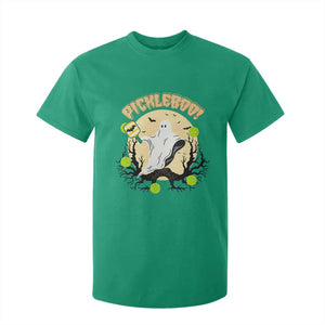 Funny Halloween Pickleball T Shirt For Kid Pickleboo Ghost Costume TS12 Irish Green Print Your Wear