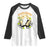 Funny Halloween Pickleball Raglan Shirt Pickleboo Ghost Costume TS12 White Black Print Your Wear