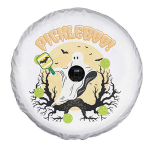 Funny Halloween Pickleball Spare Tire Cover Pickleboo Ghost Costume TS12 Print Your Wear