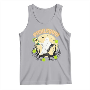Funny Halloween Pickleball Tank Top Pickleboo Ghost Costume TS12 Athletic Heather Print Your Wear
