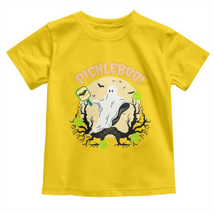 Funny Halloween Pickleball Toddler T Shirt Pickleboo Ghost Costume TS12 Daisy Print Your Wear