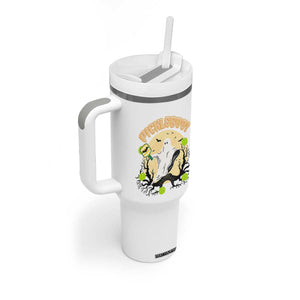 Funny Halloween Pickleball Tumbler With Handle Pickleboo Ghost Costume TS12 Print Your Wear