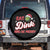 Funny Pickleball Christmas Spare Tire Cover Eat Dink And Be Merry TS12 No hole Black Print Your Wear