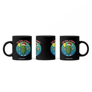 Funny Pickleball Christmas Coffee Mug Eat Dink And Be Merry Gift For Players TS12 Print Your Wear